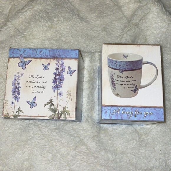 Christian Art Gifts Lg Coffee Mug The Lord’s Mercies Are New Every Morning - Picture 3 of 11